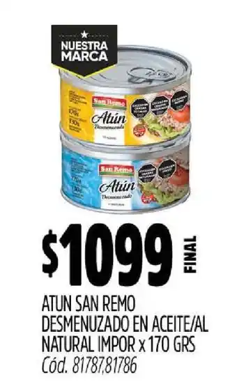 Supermercados Yaguar Atún San Remo Desmenuzado oferta