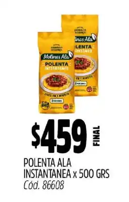 Supermercados Yaguar Polenta Ala Instantanea x 500 GRS oferta