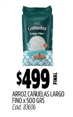 Supermercados Yaguar Arroz Cañuelas Largo Fino x 500 GRS oferta