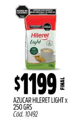 Supermercados Yaguar AZUCAR HILERET LIGHT x 250 GRS oferta