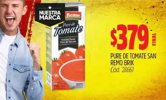 Supermercados Yaguar Pure de Tomate San Remo Brik oferta
