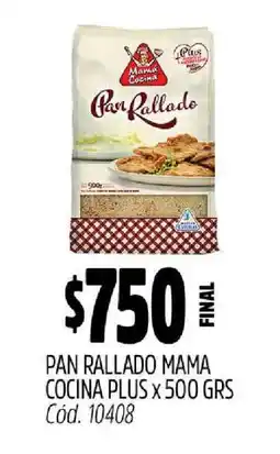 Supermercados Yaguar PAN RALLADO MAMA COCINA PLUS x 500 GRS oferta
