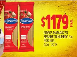 Supermercados Yaguar Fideos Matarazzo Spaghetti Número 3 x 500 grs oferta