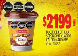 Supermercados Yaguar Dulce de Leche La Serenisima Clasico Calcio x 400 grs oferta