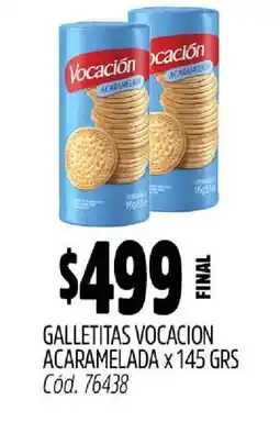 Supermercados Yaguar Galletitas Vocacion Acaramelada x 145 GRS oferta