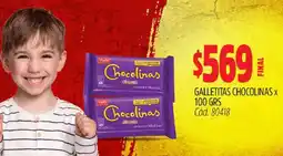 Supermercados Yaguar Galletitas Chocolinas x 100 GRS oferta