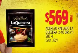 Supermercados Yaguar Aderezo Rallado La Quesera x 40 GRS oferta