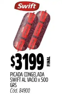 Supermercados Yaguar Picada Congelada Swift al Vacio x 500 GRS oferta