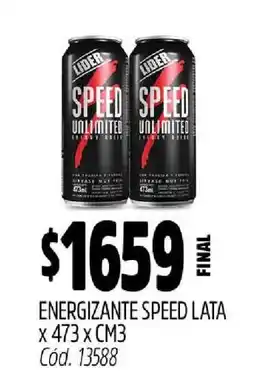 Supermercados Yaguar ENERGIZANTE SPEED LATA oferta