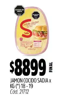 Supermercados Yaguar JAMON COCIDO SADIA X KG oferta