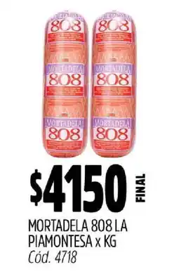 Supermercados Yaguar Mortadela 808 La Piamontesa x KG oferta