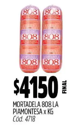 Supermercados Yaguar Mortadela 808 La Piamontesa x KG oferta
