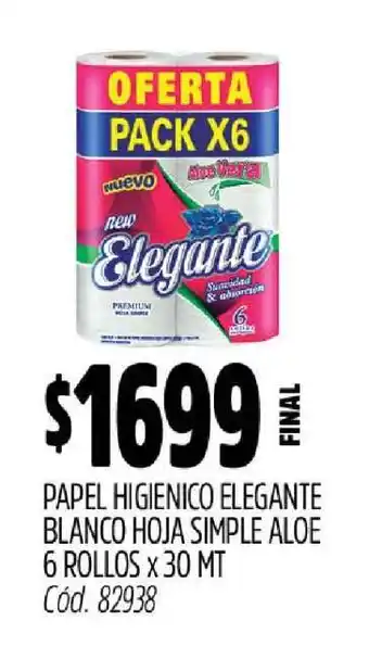Supermercados Yaguar Papel Higiénico Elegante oferta