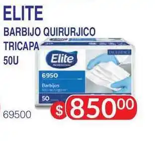 Masivos Elite Barbijo Quirurjico Tricapa 50u oferta