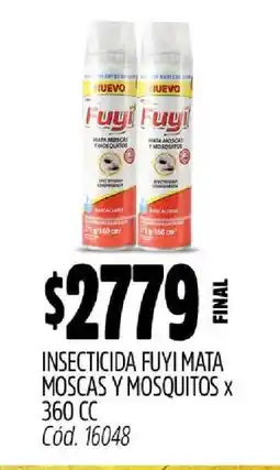 Supermercados Yaguar Insecticida Fuyi Mata Moscas y Mosquitos x 360 CC oferta