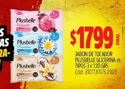 Supermercados Yaguar Jabón de Tocador Plusbelle Glicerina oferta
