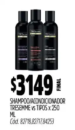 Supermercados Yaguar Shampoo/Acondicionador TRESemmé oferta