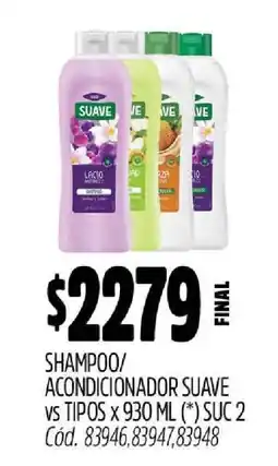 Supermercados Yaguar Shampoo/Acondicionador Suave oferta