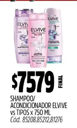 Supermercados Yaguar Shampoo/Acondicionador Elvive oferta