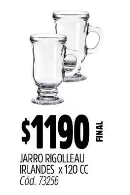 Supermercados Yaguar Jarro Rigolleau Irlandes x 120 CC oferta