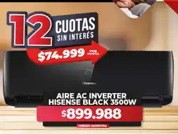 Supermayorista Vital Aire AC Inverter Hisense Black 3500W oferta