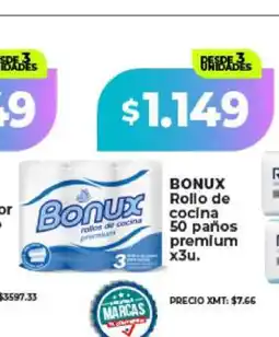 Supermayorista Vital BONUX Rollo de cocina 50 paños premium x3u oferta