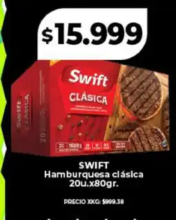 Supermayorista Vital SWIFT Hamburguesa clásica 20u.x80gr oferta