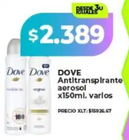 Supermayorista Vital Dove antitranspirante aerosol x oferta