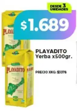 Supermayorista Vital Playadito yerba oferta