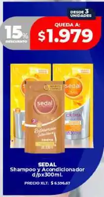 Supermayorista Vital SEDAL Shampoo y Acondicionador oferta