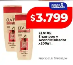Supermayorista Vital ELVIVE Shampoo y Acondicionador x200ml oferta