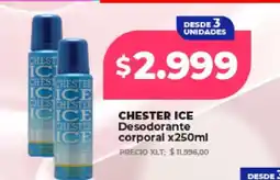 Supermayorista Vital CHESTER ICE Desodorante corporal x250ml oferta