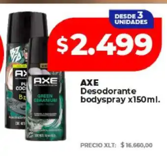Supermayorista Vital AXE Desodorante bodyspray x150ml oferta