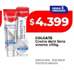 Supermayorista Vital COLGATE Crema dent Sens xtreme x110g oferta