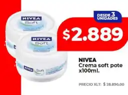 Supermayorista Vital NIVEA Crema soft pote x100ml oferta