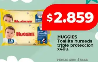 Supermayorista Vital HUGGIES Toallita humeda triple proteccion x48u oferta