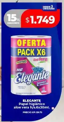 Supermayorista Vital ELEGANTE Papel higiénico aloe vera oferta