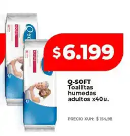 Supermayorista Vital Q-SOFT Toallitas húmedas adultos x40u oferta