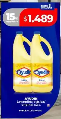 Supermayorista Vital AYUDIN Lavandina clásica/original x2lt oferta