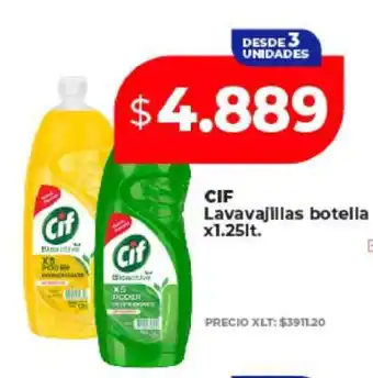 Supermayorista Vital CIF Lavavajillas botella oferta