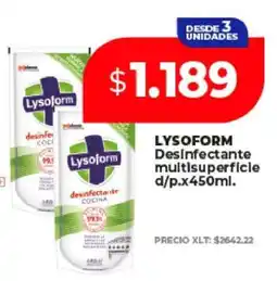 Supermayorista Vital LYSOFORM Desinfectante multisuperficie oferta