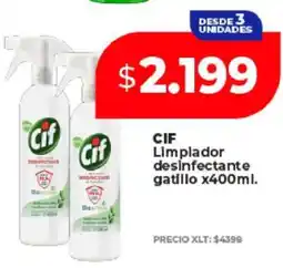Supermayorista Vital CIF Limpiador desinfectante gatillo x400ml oferta