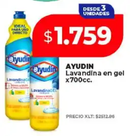 Supermayorista Vital AYUDIN Lavandina en gel x700cc oferta