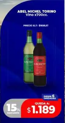 Supermayorista Vital ABEL MICHEL TORINO Vino x700cc oferta