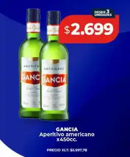 Supermayorista Vital GANCIA Aperitivo americano x450cc oferta