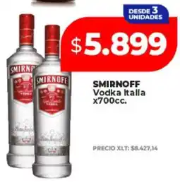 Supermayorista Vital SMIRNOFF Vodka Italia x700cc oferta