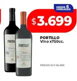 Supermayorista Vital PORTILLO Vino x750cc oferta