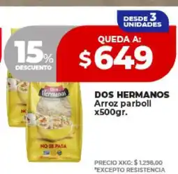 Supermayorista Vital DOS HERMANOS Arroz parboil x500gr oferta