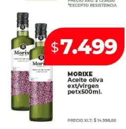 Supermayorista Vital MORIXE Aceite oliva ext/virgen petx500ml oferta