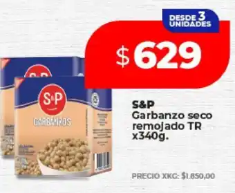 Supermayorista Vital S&P Garbanzo seco remojado TR x340g oferta